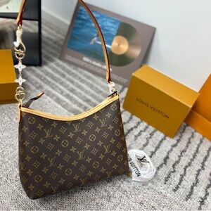 Louis Vuitton Brown and Gold Monogram Shoulder Bag